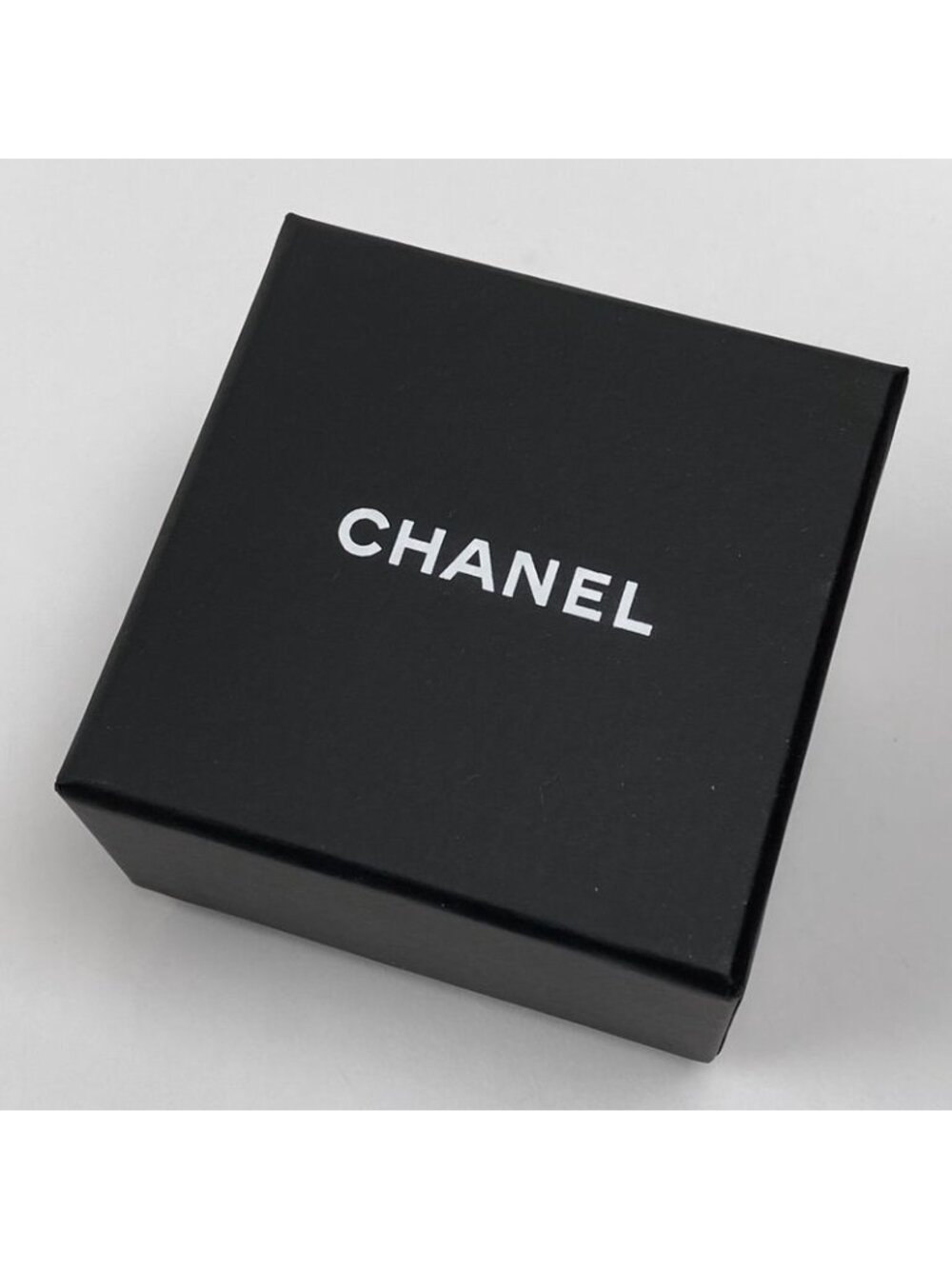 Chanel Coco Mark Rhinestone Ring Moon CC 11.5 Silver Plated - Picture 6 of 6